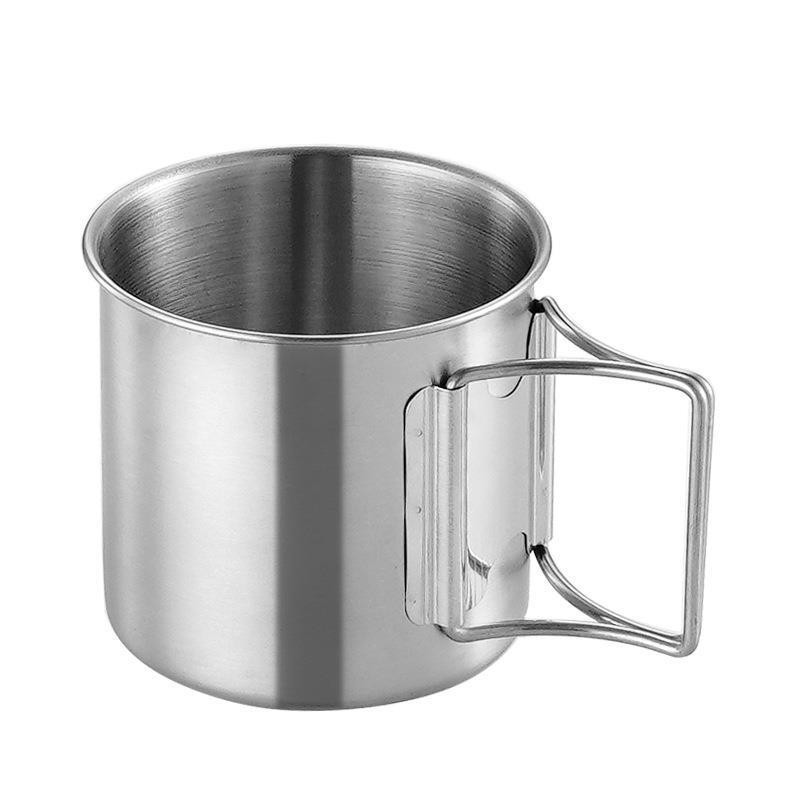 Quality Camping Cooking Set - 260/350/600 مللي الفولاذ المقاوم للصدأ القدح