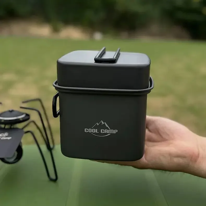Camping Cooking Box Set - التخييم في الهواء الطلق وعاء مربع