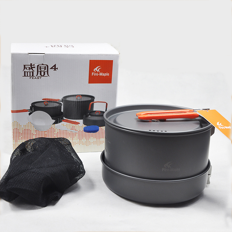 Camping Cooking Set For 4 - مجموعة أواني طهي فاير مابل 4-5