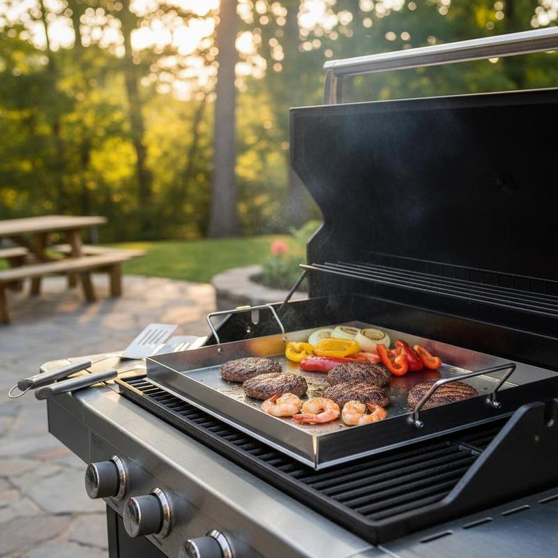Camping Cooking Range - شواية مسطحة عالمية مقاس 18x16 بوصة