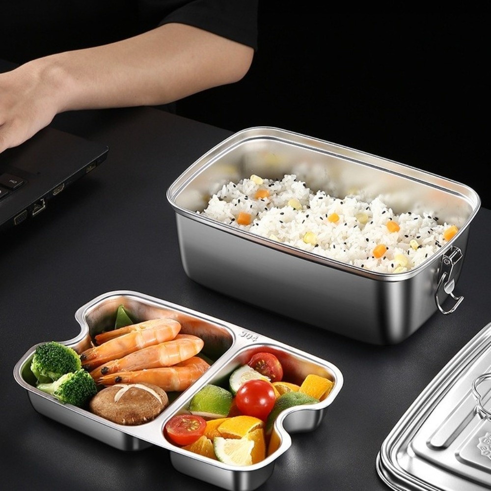 Camping Cooking Box - طبقة مزدوجة صندوق غداء من الفولاذ