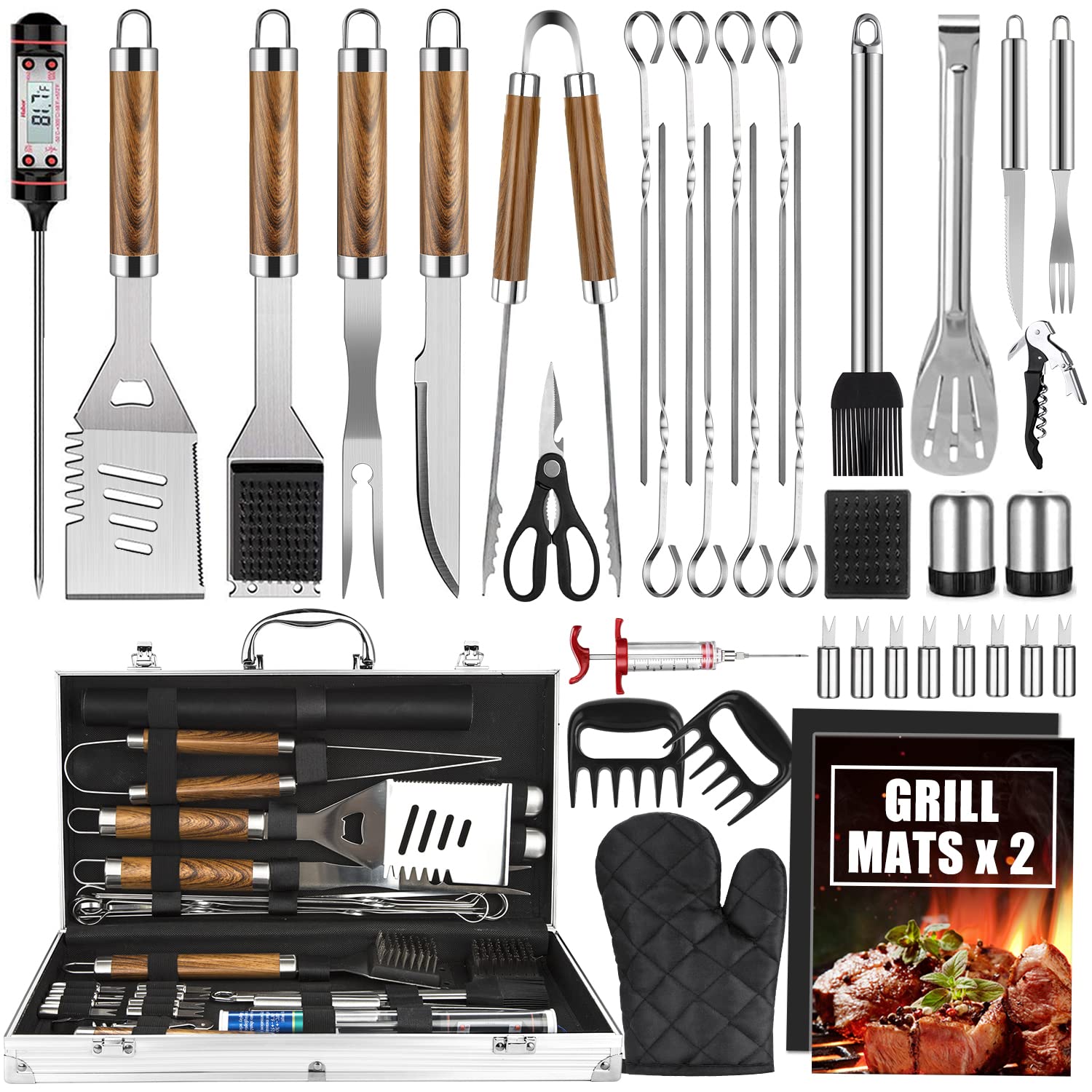 Camping Cooking Accessories Set - مجموعة ملحقات شواية الشواء مكونة من
