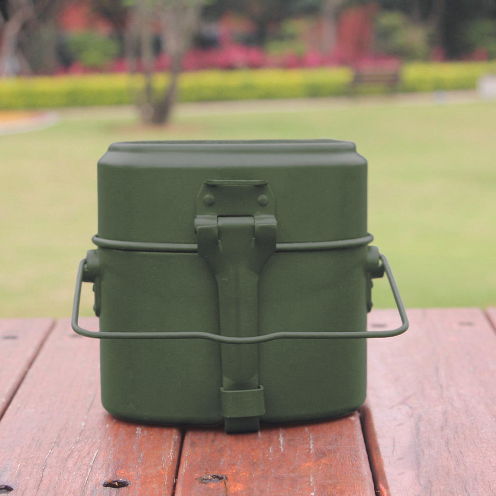 Camping Cooking Box Set - طقم أواني طهي خارجية من الألومنيوم،