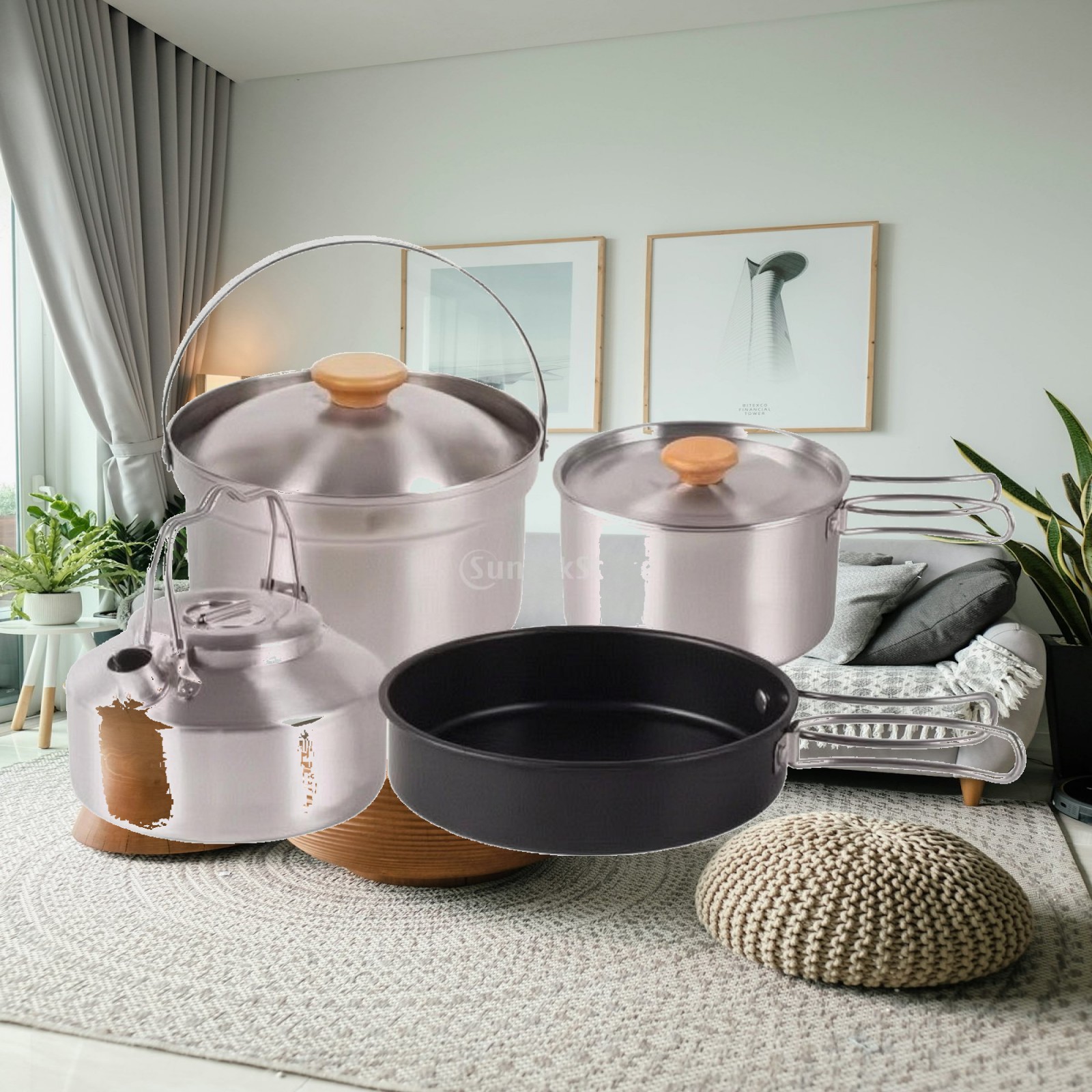 Camping Cooking Set For 4 - طقم طهي للتخييم مكون من 4