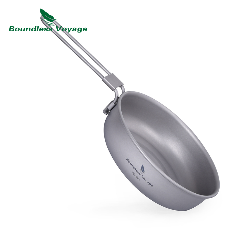 Camping Cooking Range - مقلاة خفيفة للغاية من التيتانيوم لا