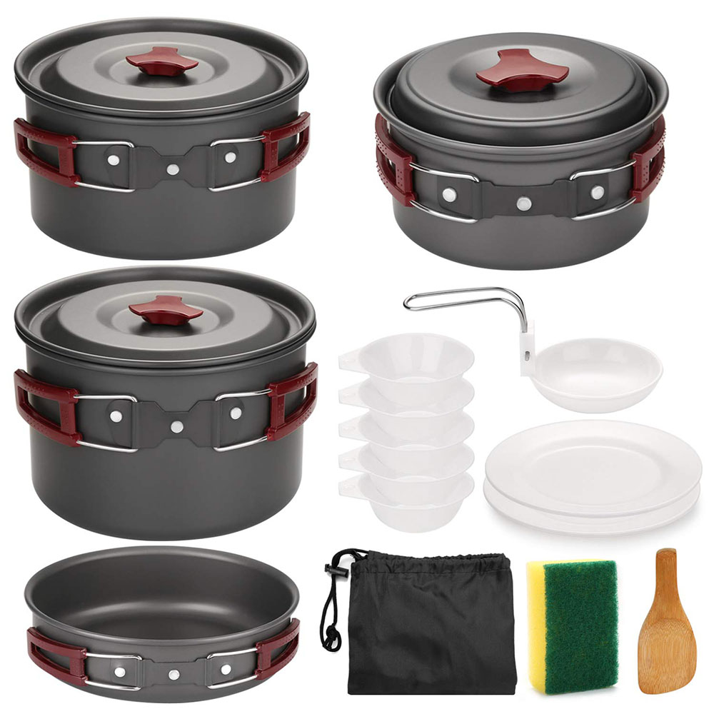 Camping Cooking Lightweight - طقم أدوات طهي للتخييم في الهواء