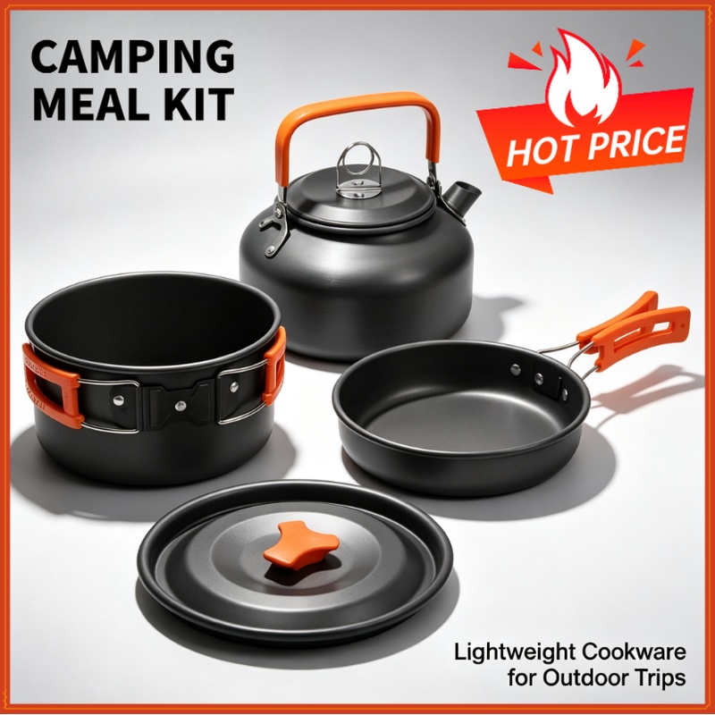 Camping Cooking Accessories Set - مجموعة أدوات الطهي للتخييم، أدوات طهي