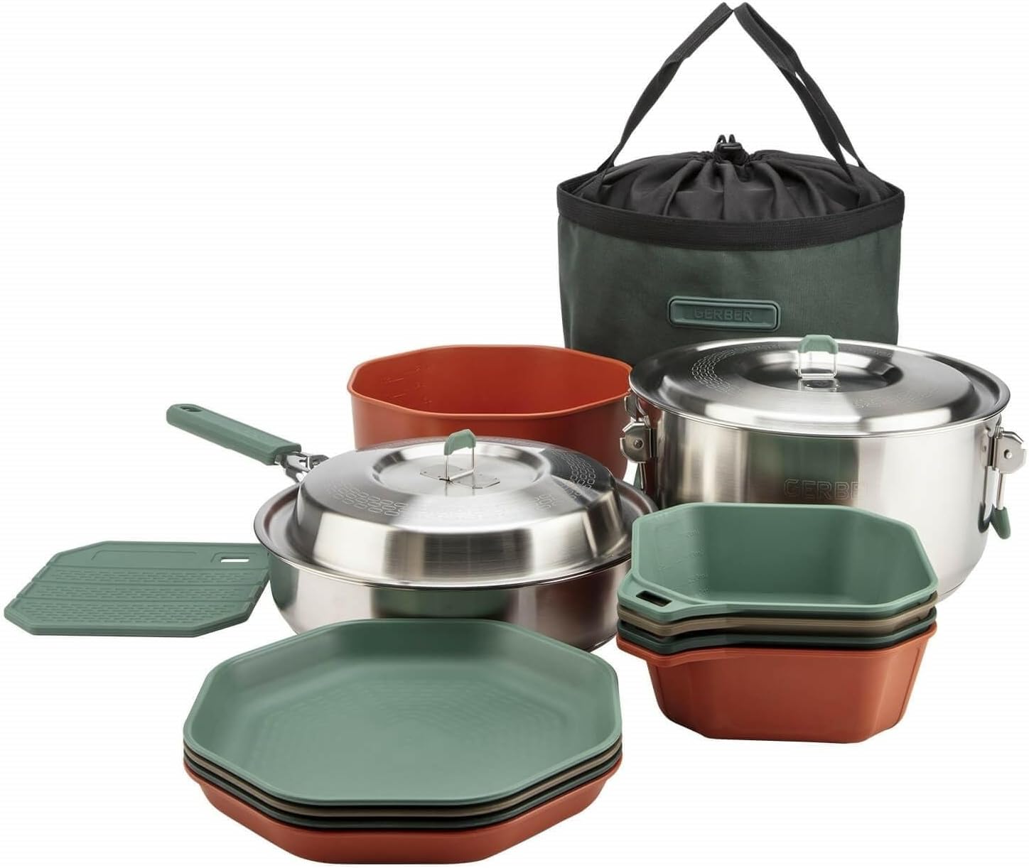 Camping Cooking Set For 4 - مجموعة أدوات الطهي للتخييم في الهواء