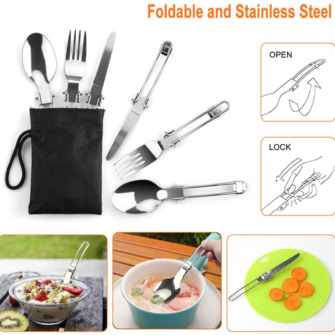 طقم طهي للتخييم في الهواء الطل - مراجعة Camping Cooking Set With Kettle وسعره