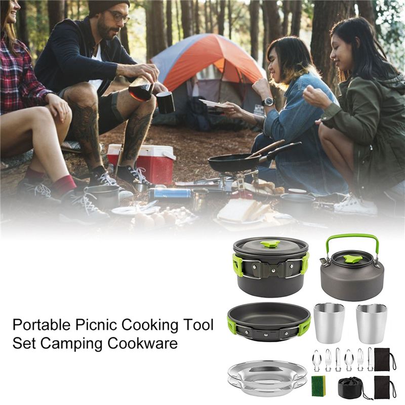 【المشتريين】جهيزات المطابخ التخ - مراجعة Camping Cooking Accessories Set وسعره