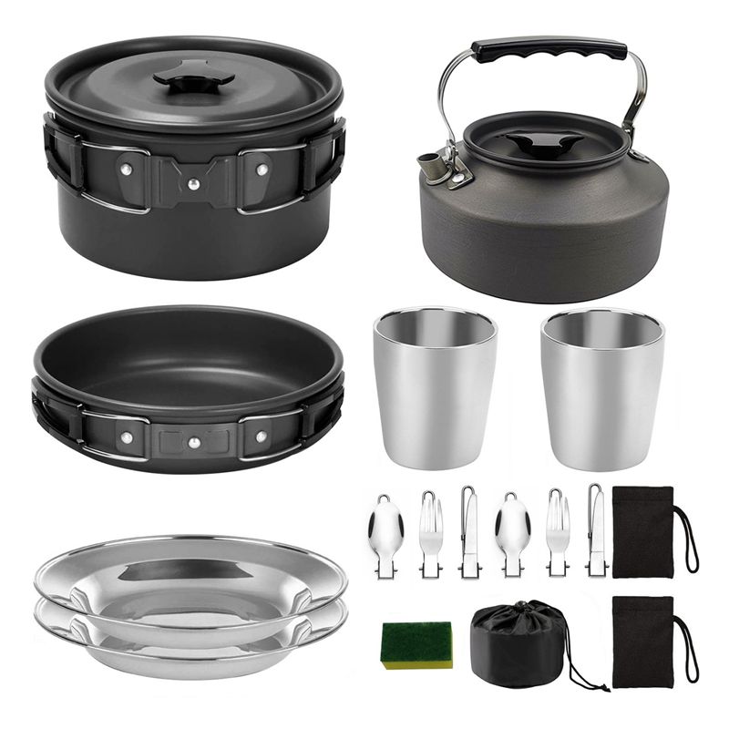 【المشتريين】جهيزات المطابخ التخ - مراجعة Camping Cooking Accessories Set وسعره