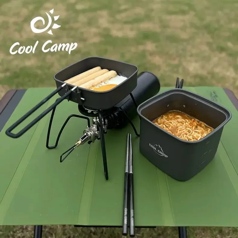 التخييم في الهواء الطلق وعاء م - مراجعة Camping Cooking Box Set وسعره
