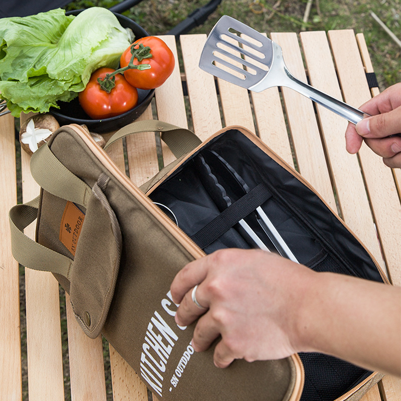 طقم أدوات طهي للتخييم مكون من  - مراجعة Camping Cooking Accessories Set وسعره