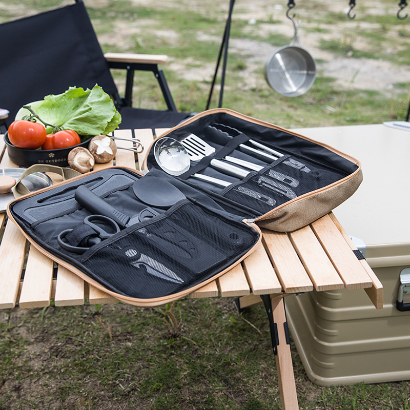 طقم أدوات طهي للتخييم مكون من  - مراجعة Camping Cooking Accessories Set وسعره