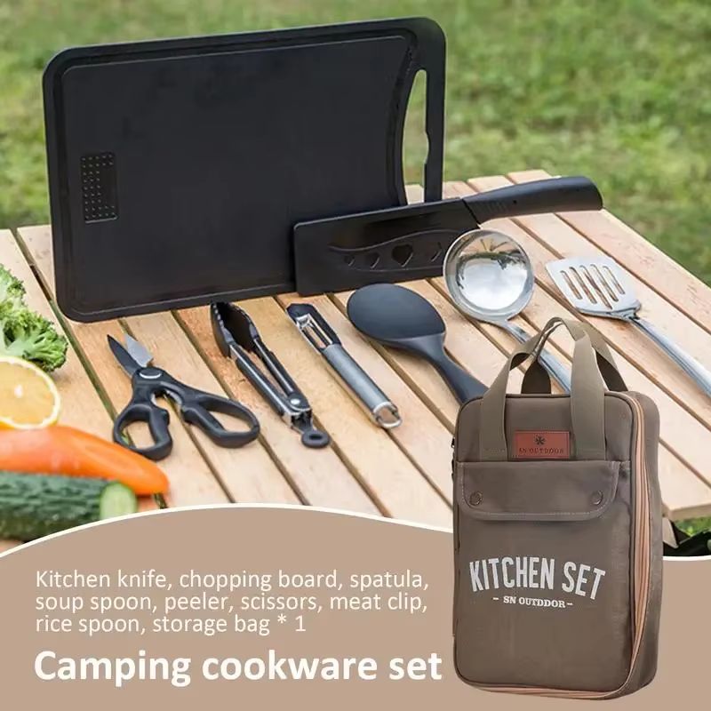 طقم أدوات طهي للتخييم مكون من  - مراجعة Camping Cooking Accessories Set وسعره