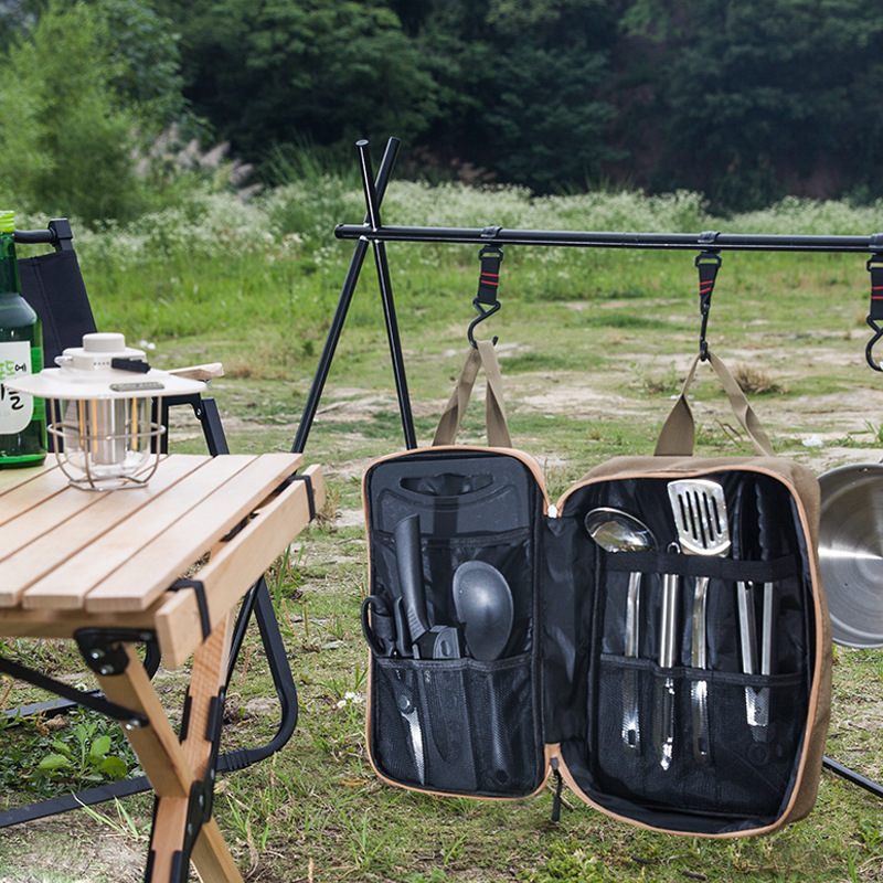 طقم أدوات طهي للتخييم مكون من  - مراجعة Camping Cooking Accessories Set وسعره