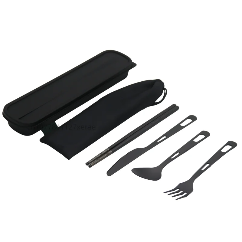 التيتانيوم النقي الأسود أدوات  - مراجعة Camping Cooking Set For 4 وسعره