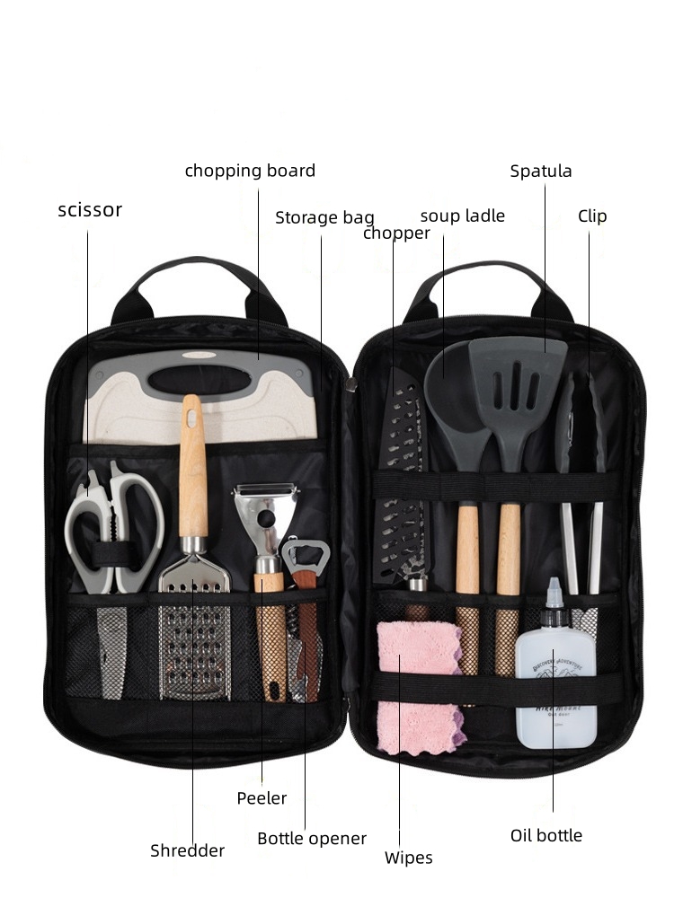 مجموعة أدوات الطهي للتخييم، 12 - مراجعة Camping Cooking Accessories Set وسعره