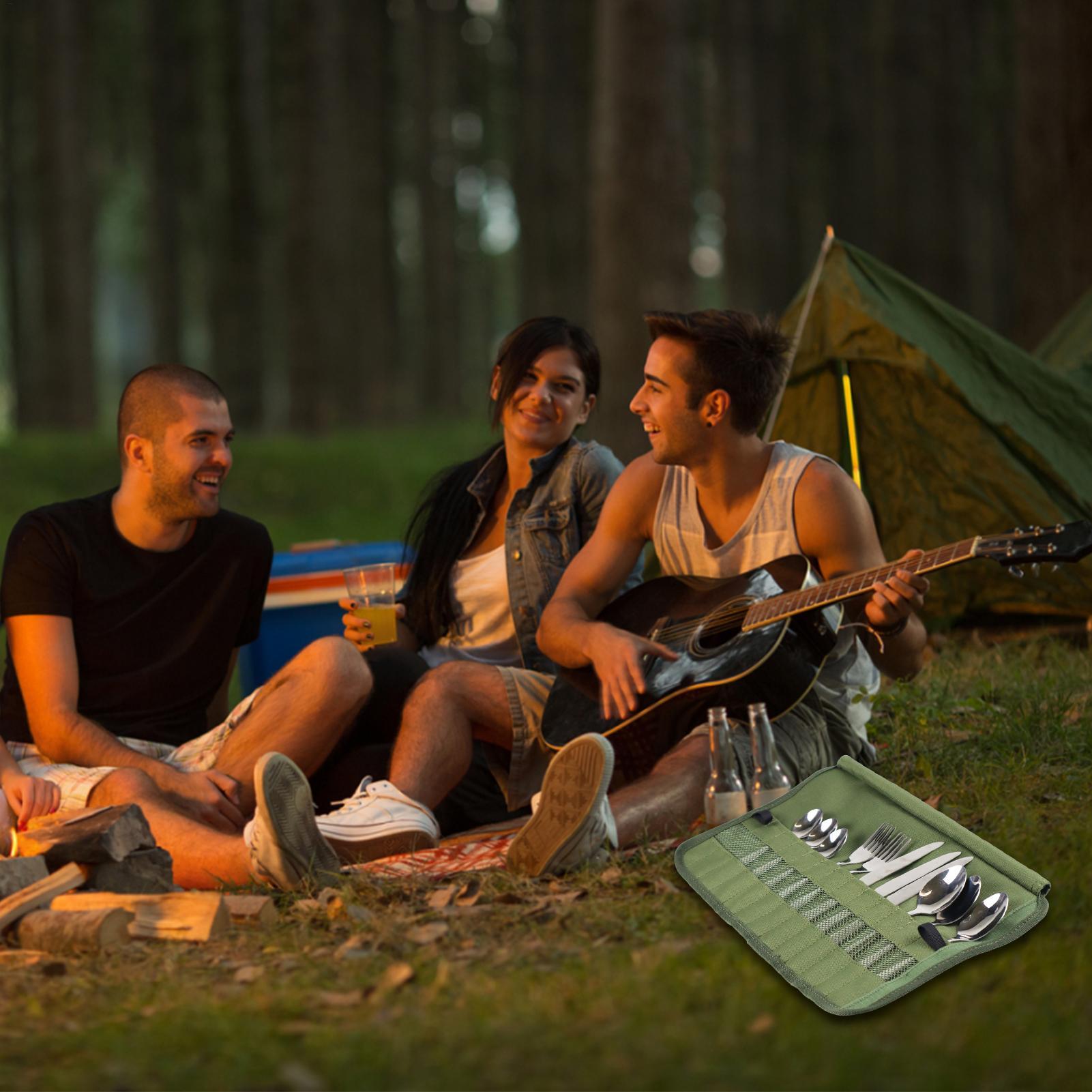 حقيبة أدوات المائدة للتخييم، م - مراجعة Camping Cooking Box Set وسعره