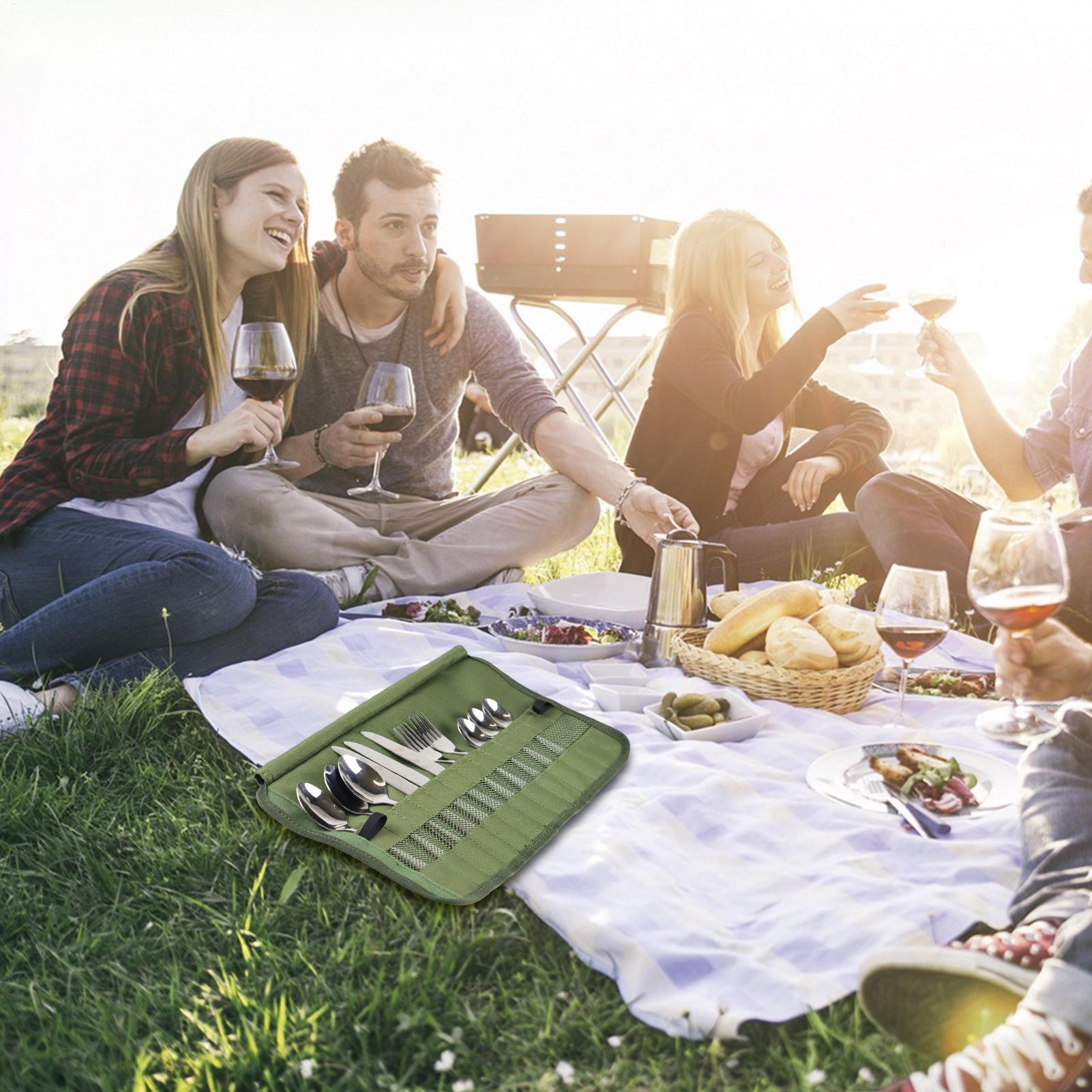 حقيبة أدوات المائدة للتخييم، م - مراجعة Camping Cooking Box Set وسعره