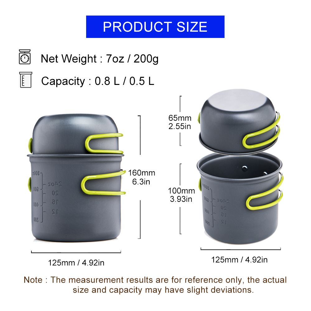 Widesea التخييم أواني الطبخ أد - مراجعة Camping Cooking Set Jetboil وسعره