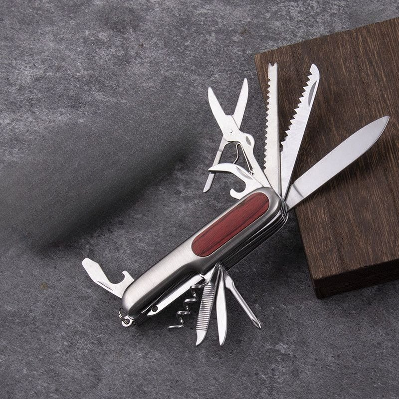 سكين سويسري متعدد الوظائف 10 ف - مراجعة Camping Cooking Knives وسعره