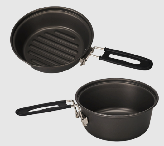 مجموعة أواني طهي خفيفة الوزن م - مراجعة Camping Cooking Set With Kettle وسعره