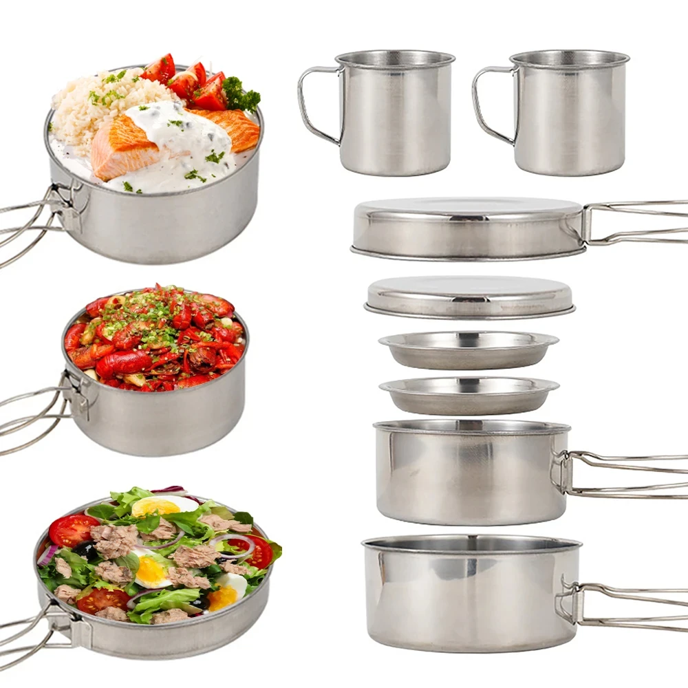 8 قطعة/المجموعة التخييم تجهيزا - مراجعة Camping Cooking Accessories Set وسعره