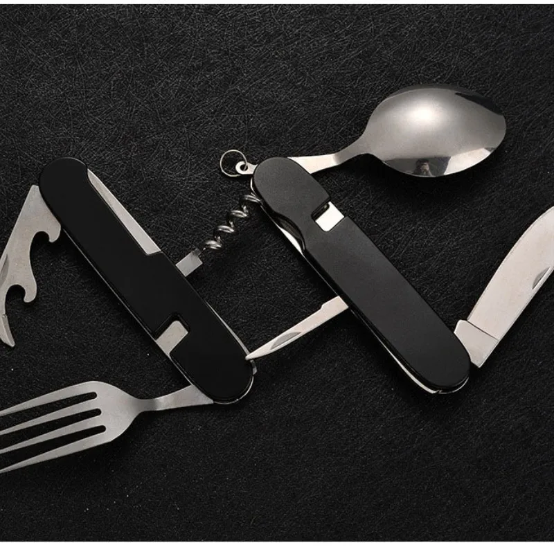 4 في 1 أدوات المائدة القابلة ل - مراجعة Camping Cooking Knives وسعره
