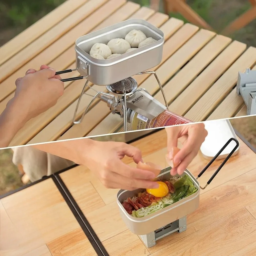 800/1400 مللي صناديق الغداء ال - مراجعة Camping Cooking And Eating وسعره