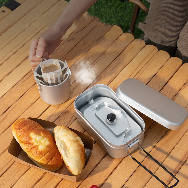 خفيفة المحمولة نزهة غلاية ، ال - مراجعة Camping Cooking Accessories Set وسعره