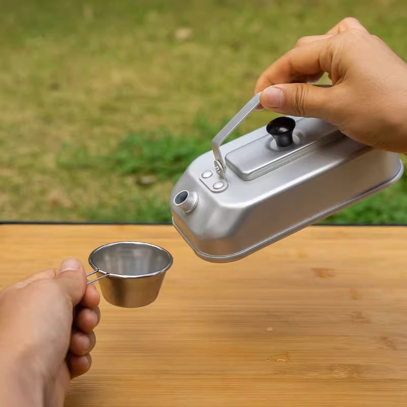 خفيفة المحمولة نزهة غلاية ، ال - مراجعة Camping Cooking Accessories Set وسعره