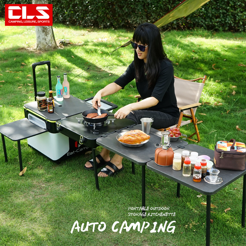 طاولة مطبخ متنقلة للتخييم، محط - مراجعة Camping Cooking Box وسعره