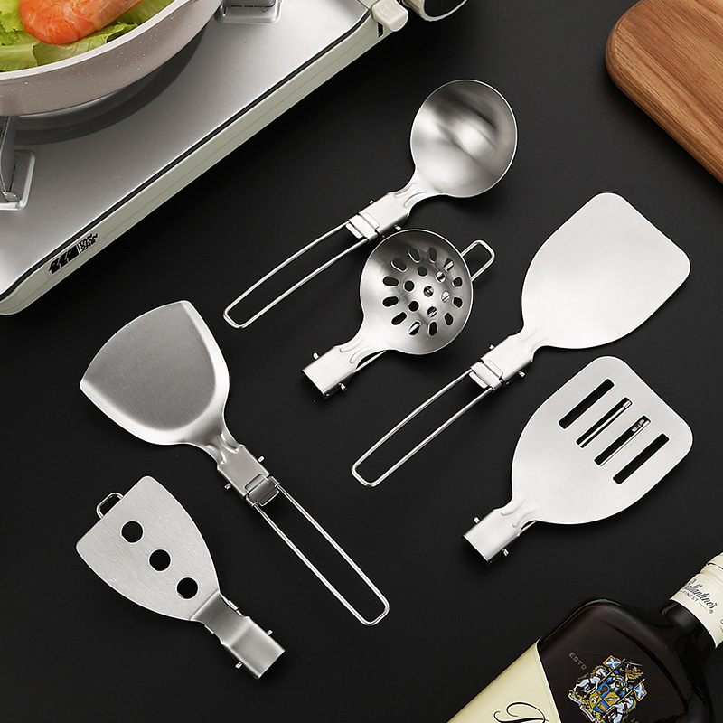4 قطعة في الهواء الطلق للطي أد - مراجعة Camping Cooking Set For 4 وسعره