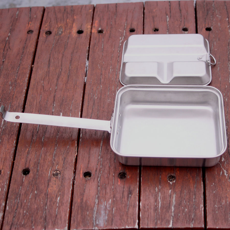 التخييم المحمولة مربع علب الاغ - مراجعة Camping Cooking Box Set وسعره
