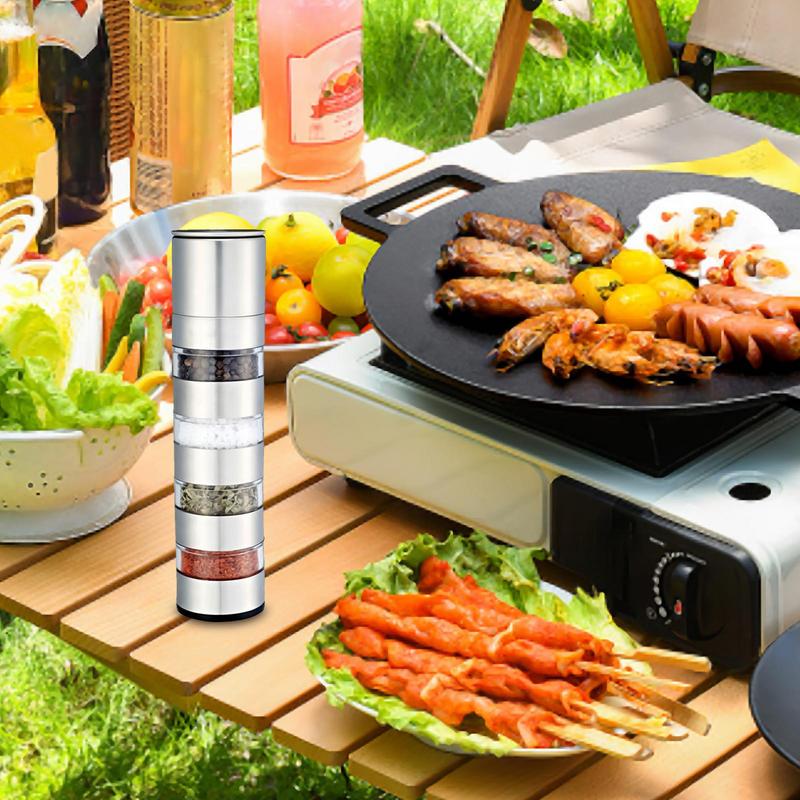 حاويات توابل السفر مطحنة الفلف - مراجعة Camping Cooking Set For 4 وسعره