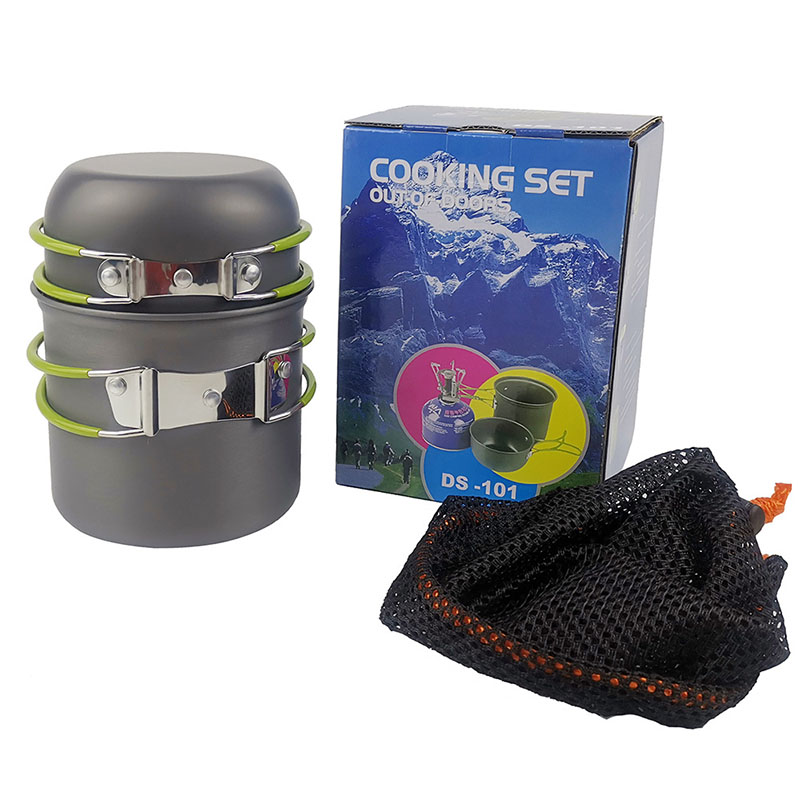 طقم أواني طهي للتخييم مع موقد  - مراجعة Camping Cooking Box Set وسعره