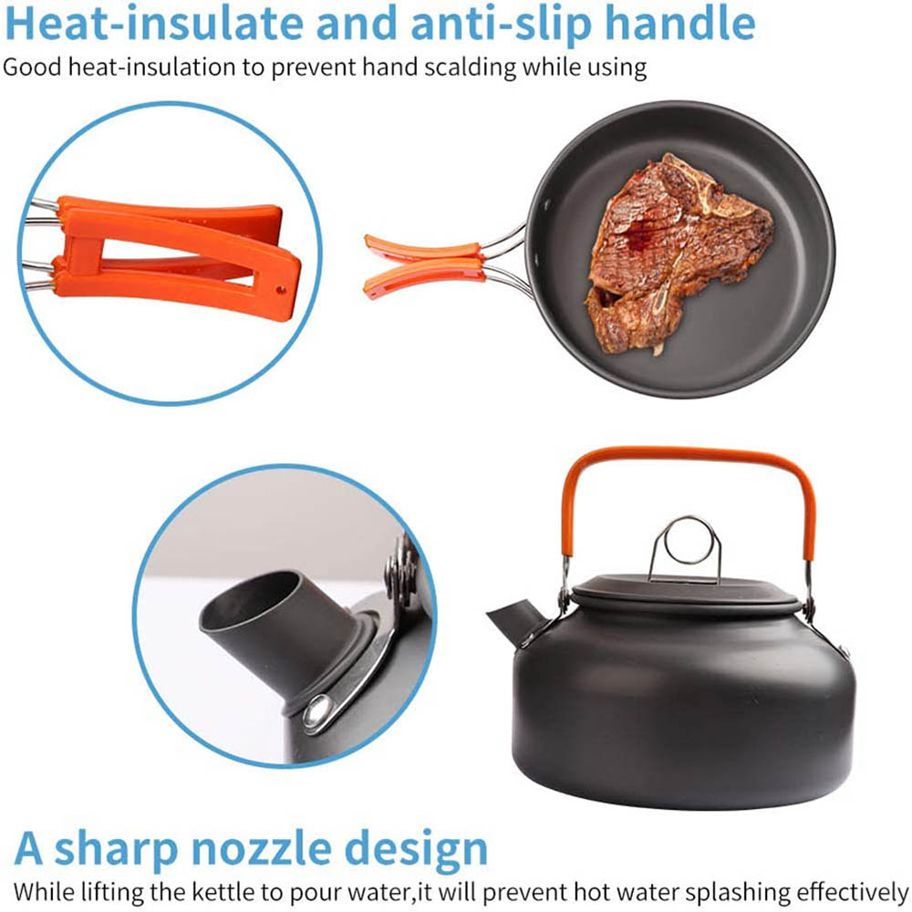 1 قطعة/1 مجموعة التخييم تجهيزا - مراجعة Camping Cooking Accessories Set وسعره