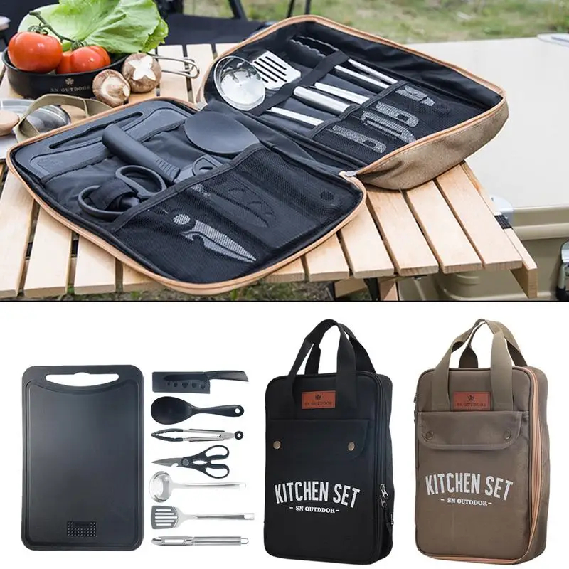 طقم أدوات طهي للتخييم مكون من  - مراجعة Camping Cooking Accessories Set وسعره