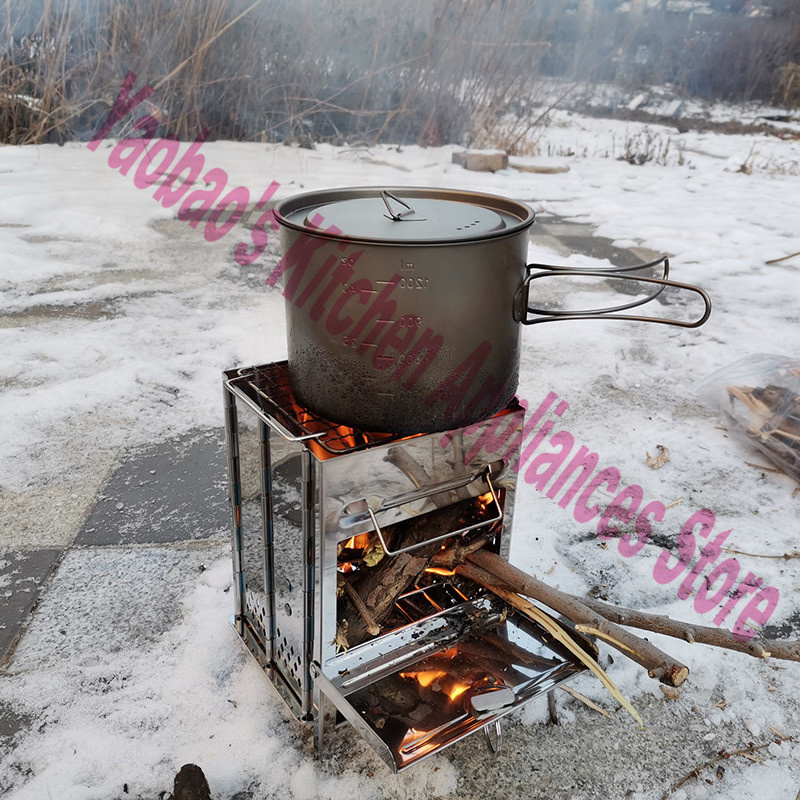 موقد خشبي للتخييم في الهواء ال - مراجعة Camping Cooking Stove وسعره