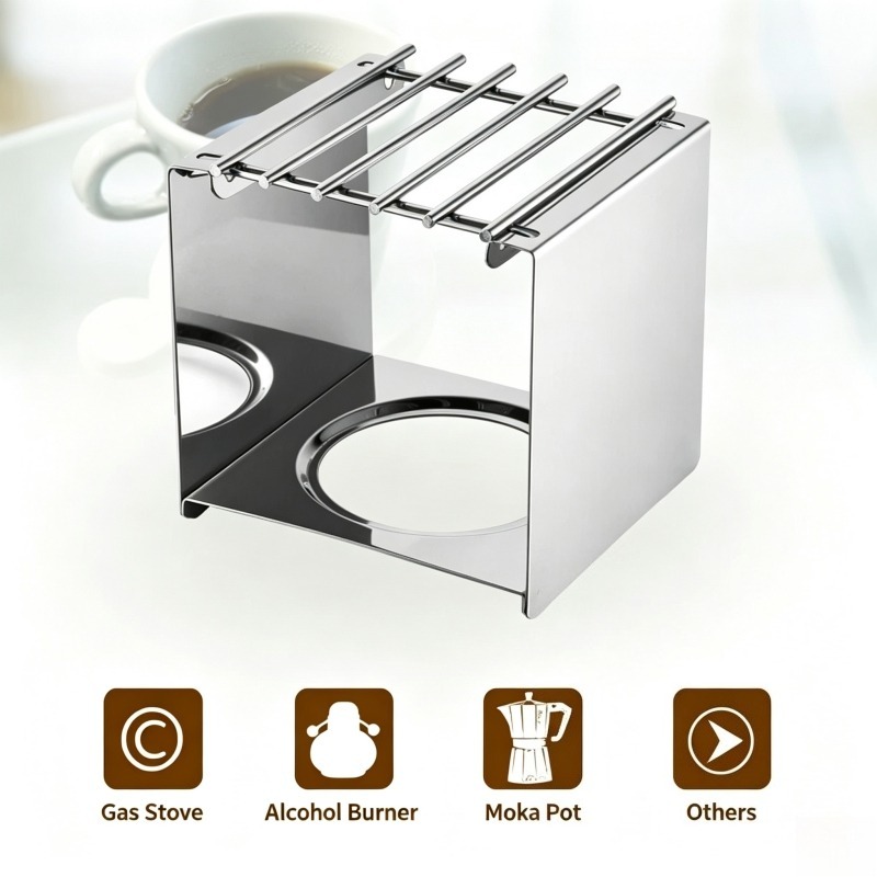 حامل قهوة مربع من الفولاذ المق - مراجعة Camping Cooking Stove وسعره