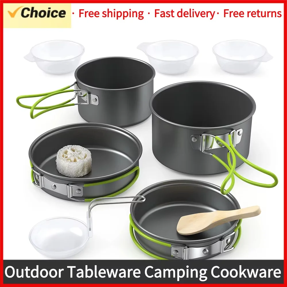 مجموعة أدوات الطهي للتخييم في  - مراجعة Camping Cooking Set For 4 وسعره