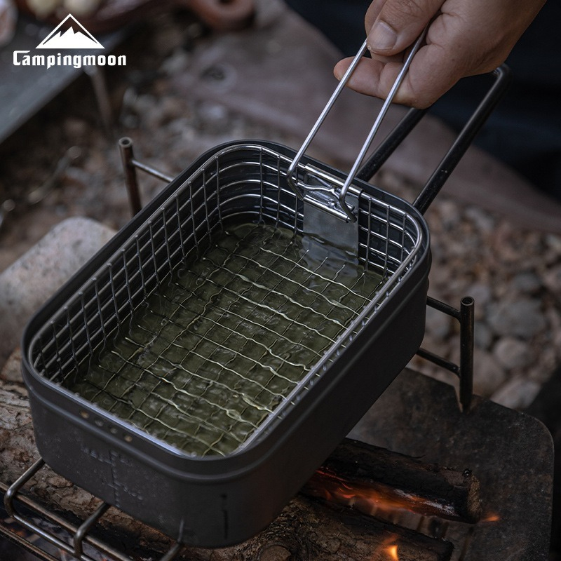 شبكة قلي قابلة للطي من الفولاذ - مراجعة Camping Cooking Box وسعره