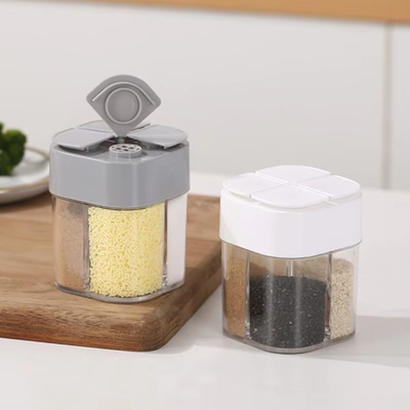 حاويات توابل بلاستيكية 4 في 1  - مراجعة Camping Cooking Box وسعره