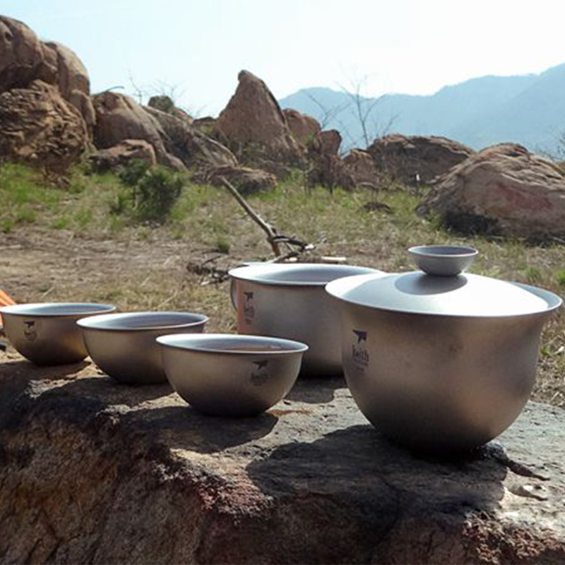 كيث التيتانيوم طقم شاي الكونغ  - مراجعة Camping Cooking Set With Kettle وسعره