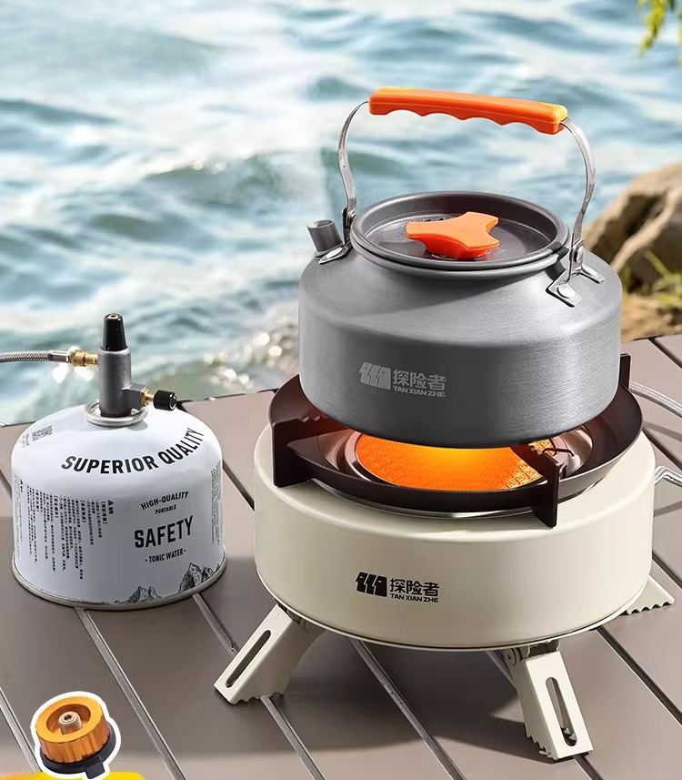 موقد غاز محمول قابل للفصل للتخ - مراجعة Camping Cooking Box Set وسعره