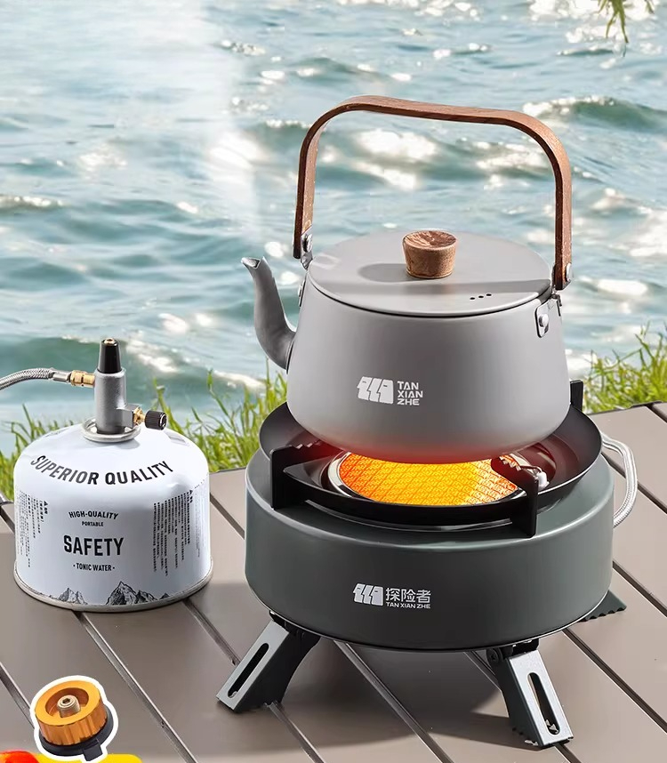 موقد غاز محمول قابل للفصل للتخ - مراجعة Camping Cooking Box Set وسعره