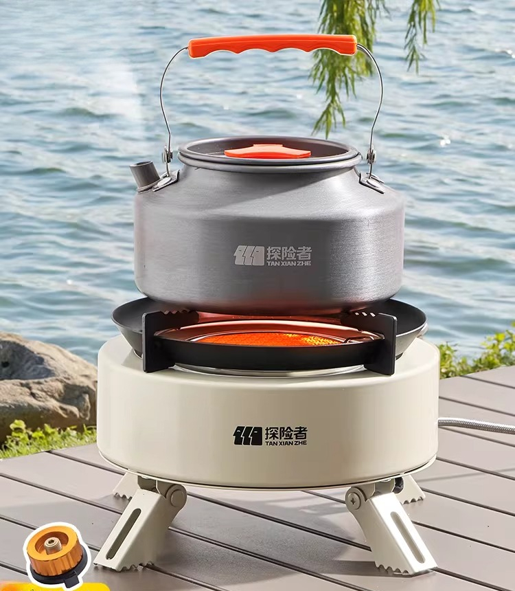 موقد غاز محمول قابل للفصل للتخ - مراجعة Camping Cooking Box Set وسعره