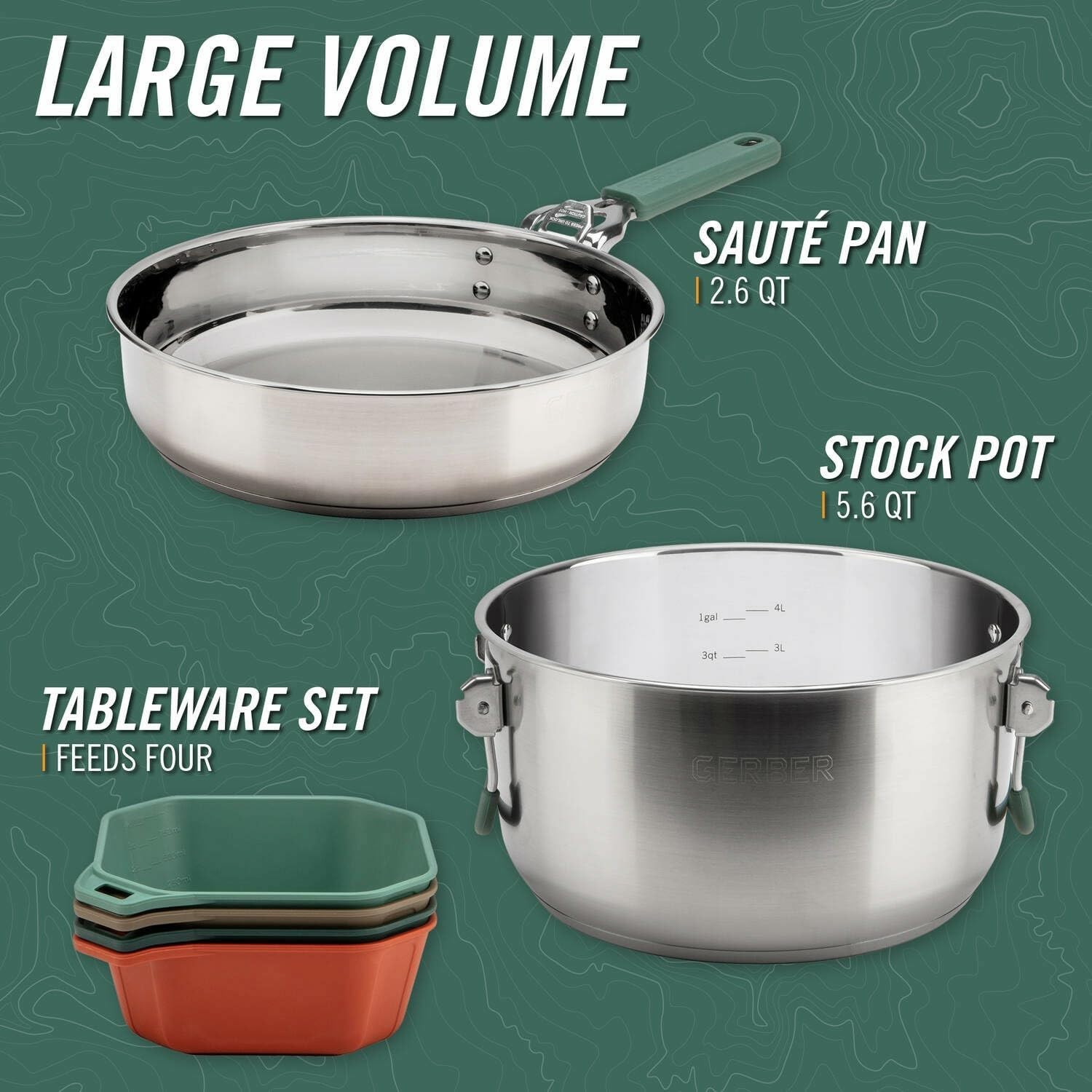 مجموعة أدوات الطهي للتخييم في  - مراجعة Camping Cooking Set For 4 وسعره